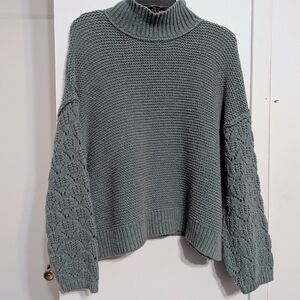 Women's Green Knit Sweater